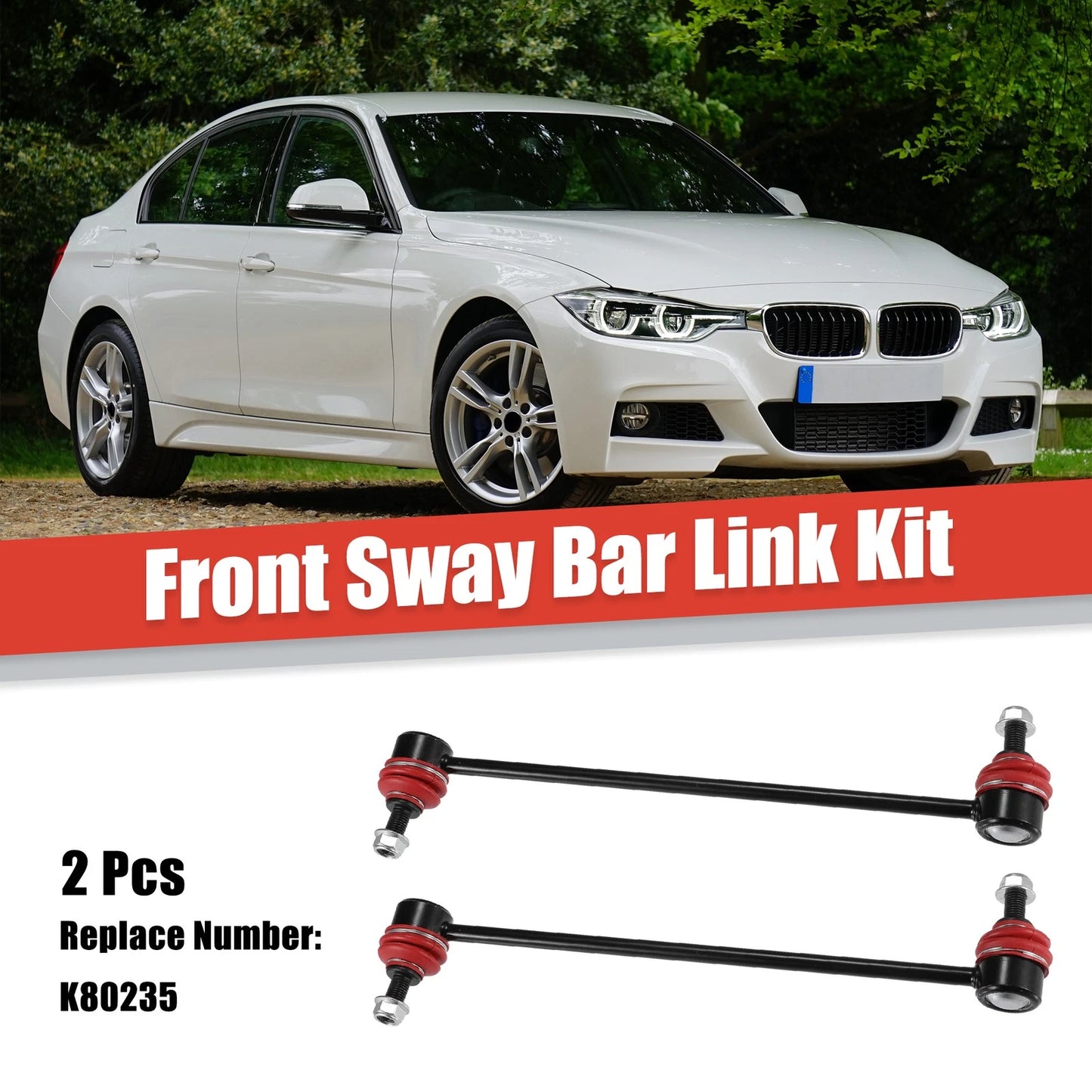 2 x Front Stabilizer Sway Bar End Links for Mazda 3, BMW 740i (2004-2013)