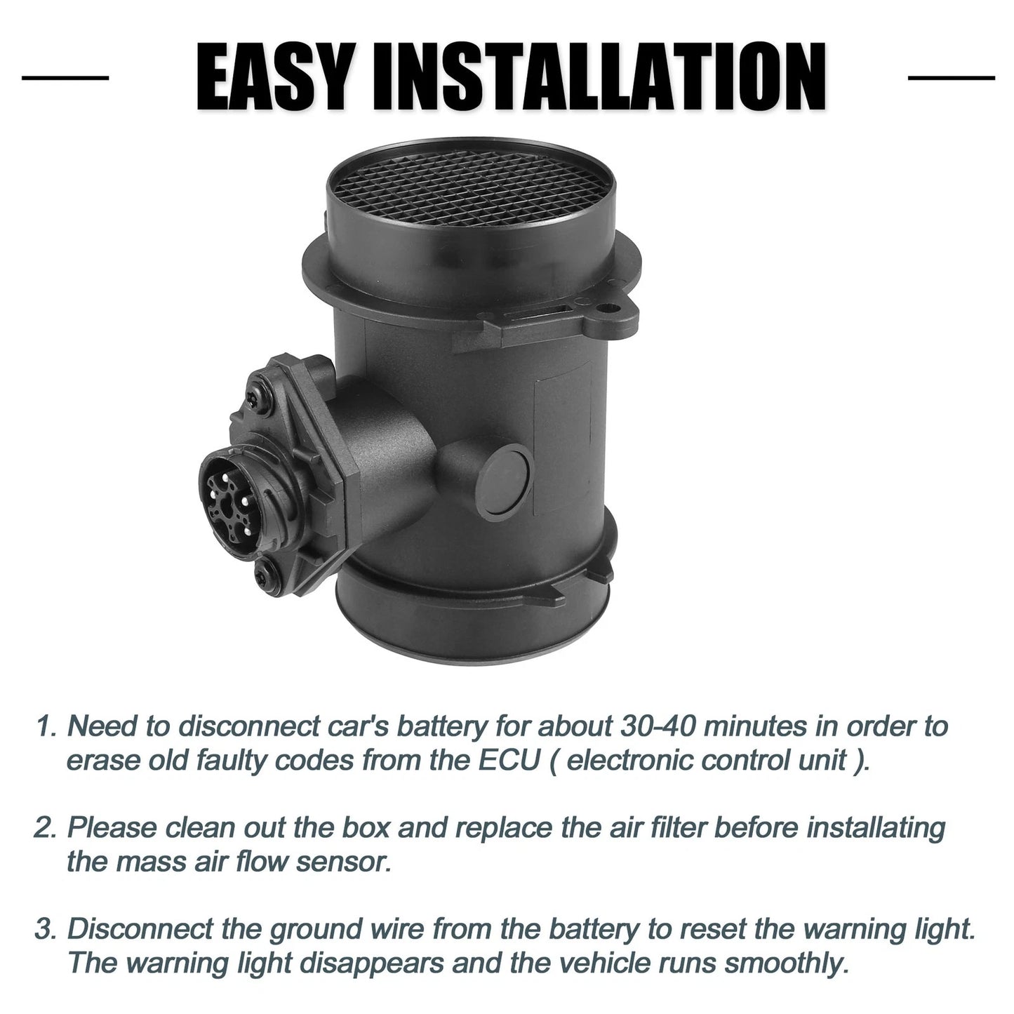 Mass Air Flow Sensor for Mercedes-Benz E320 3.2L (1994-1996)