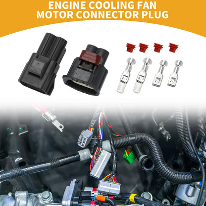 Engine Cooling Fan Motor Connector Plug for Ford