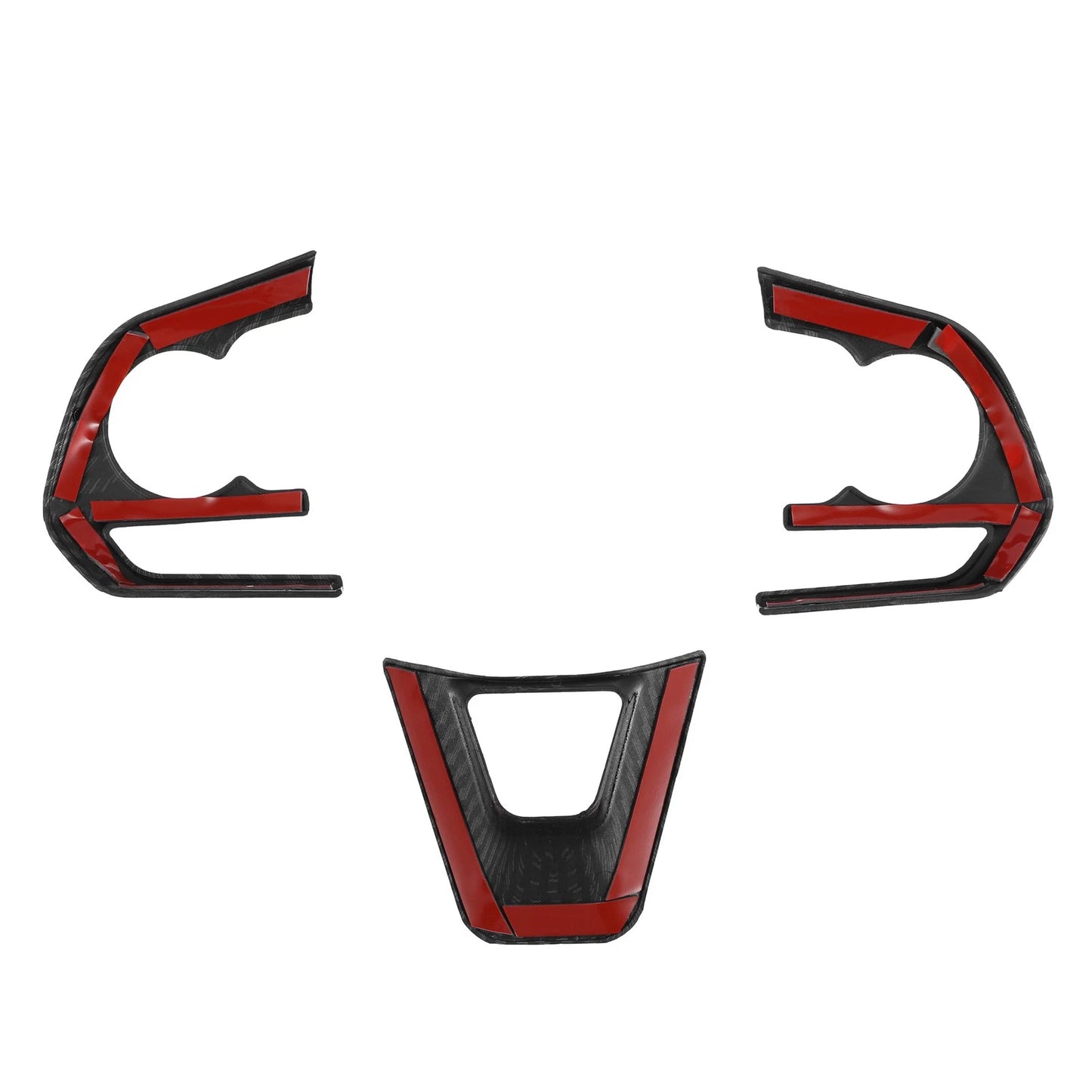 3 x Carbon Fiber Steering Wheel Cover Trim for Toyota Corolla