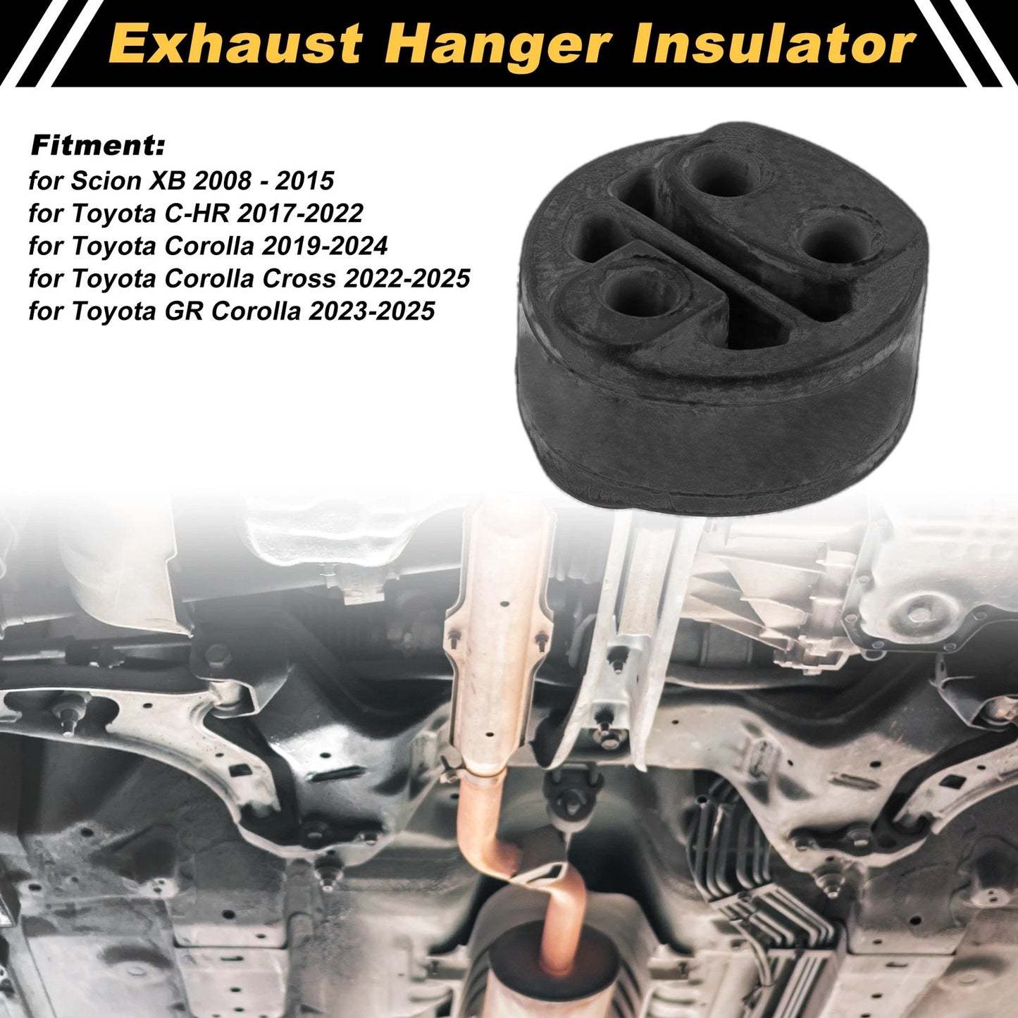 Muffler Exhaust Hanger for Scion XB (2008-2015) Black