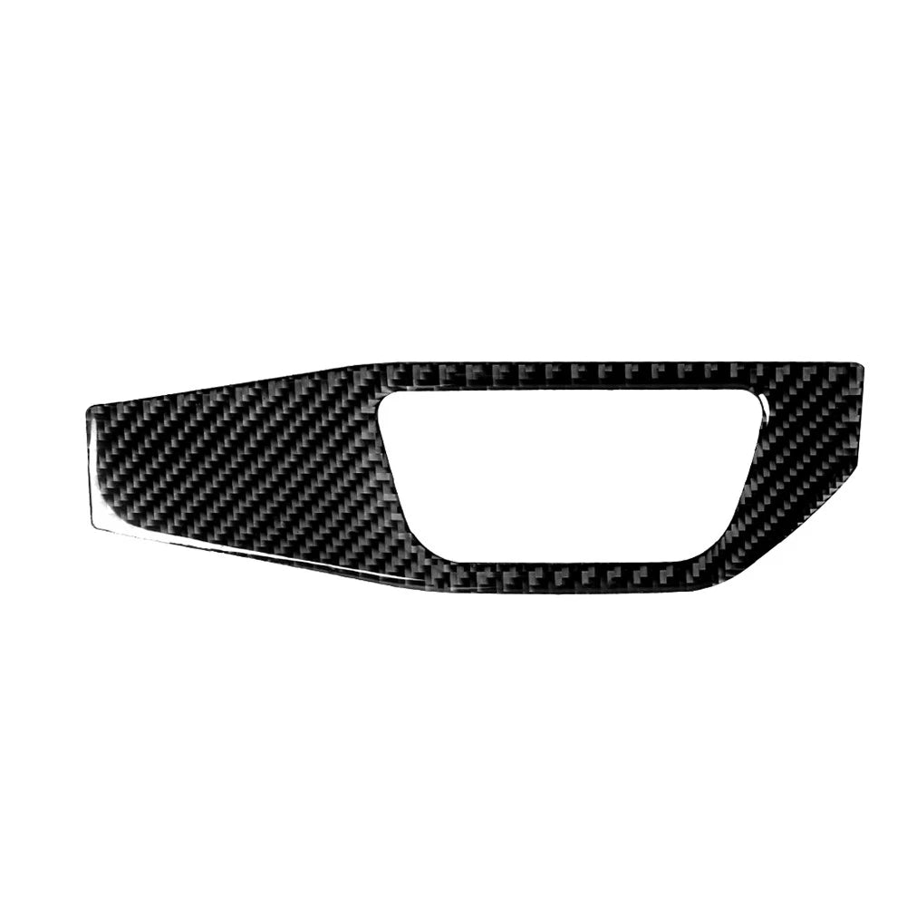 Carbon Fiber Headlight Switch Panel Cover Trim for Audi A4 A5 (2016-2023)