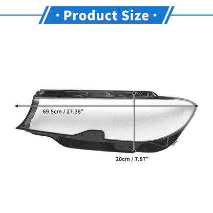 Car Front Left Headlight Lens Cover for BMW 330i (2019-2021)