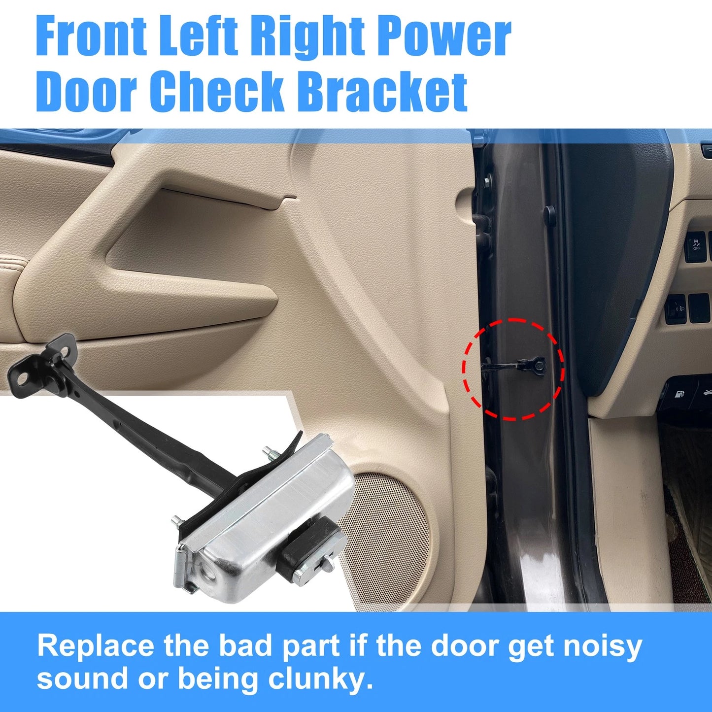 Front Door Check Strap Stop Limiter for Ford Mustang (2005-2014)