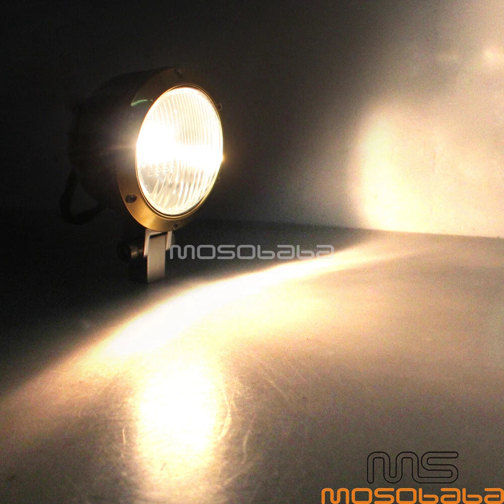 4in Halogen Headlight for Harley Cafe Racer Chopper Bobber