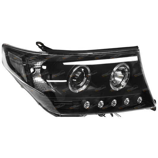 2 x Headlights for Toyota Landcruiser 200 Series Angel Eye (2007–2015)