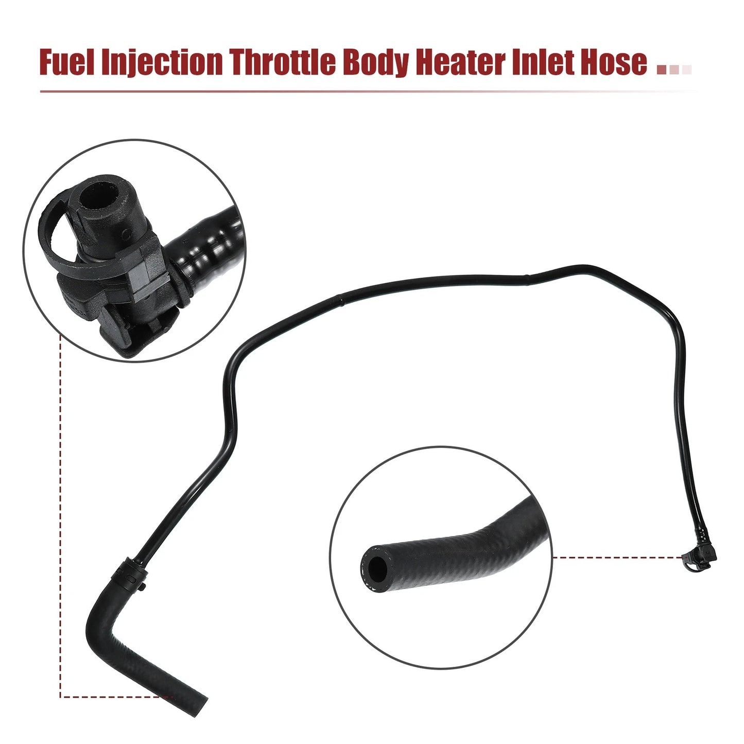 1 Set Throttle Body Heater Inlet Outlet Pipe Hose for Chevy
