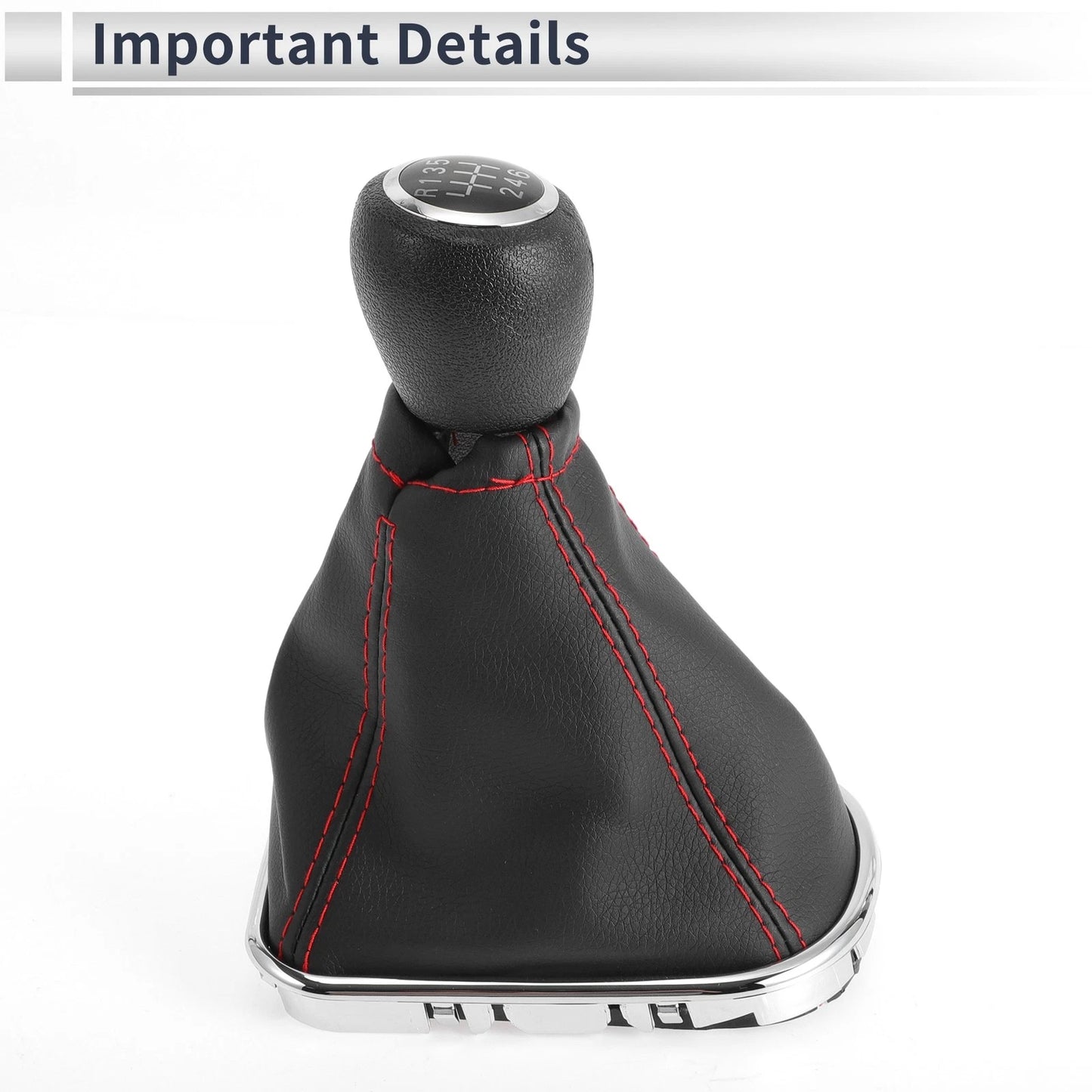 6 Speed Gear Shifter Knob with Cover for Chevrolet Cruze (2010-2015) Leather