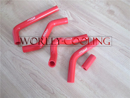Radiator Hose for Suzuki RMZ450 (2006) - Silicone, Red