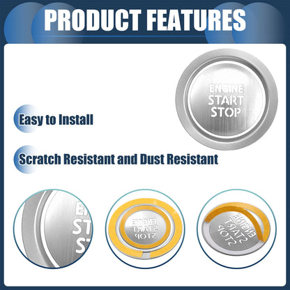 Engine Start Stop Button Cover Set for Toyota Alphard 30 Series (2015-2020)