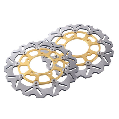 2 x Front Brake Disc Rotors for Suzuki GSXR1000 (2005-2008) - Gold