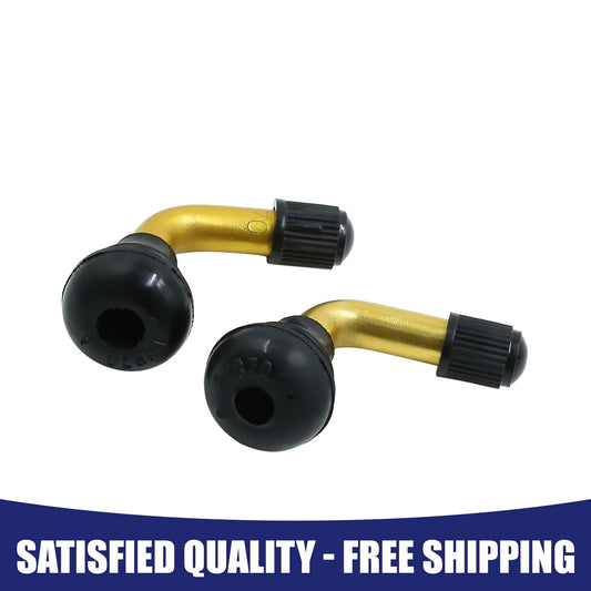 2 x 135 Degree Snap-in Rubber Tubeless Tire Valve Stems for Motorcycle