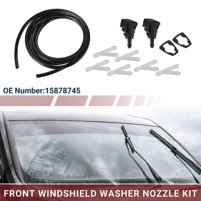 Windshield Washer Nozzle 1 Set for GMC Envoy with Hose & Connectors (2002–2009)
