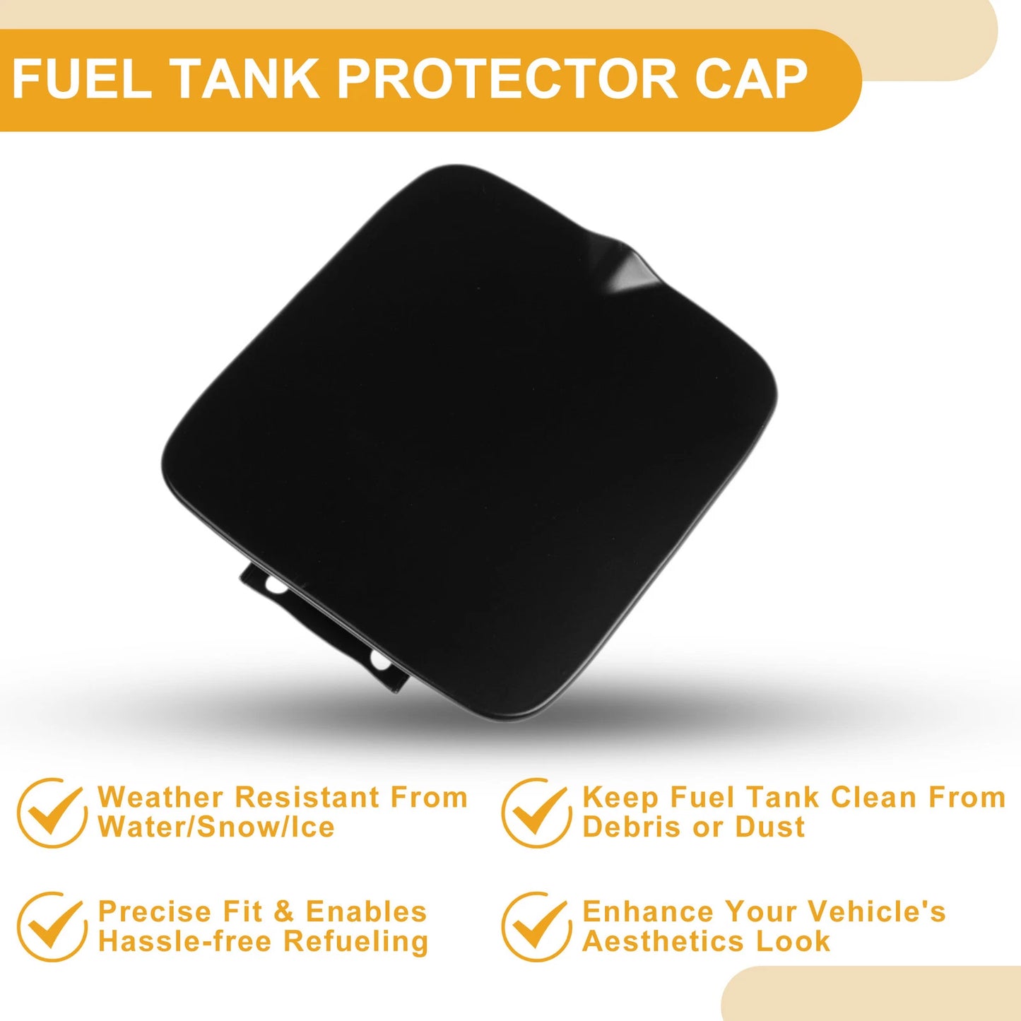 Fuel Tank Door Cap for Ford Ranger 1993-2011 Fuel Filler Flap Cover Black