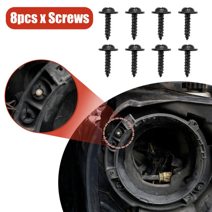 7 Inch Round Retaining Bracket Ring Set for Jeep TJ (1997-2006)