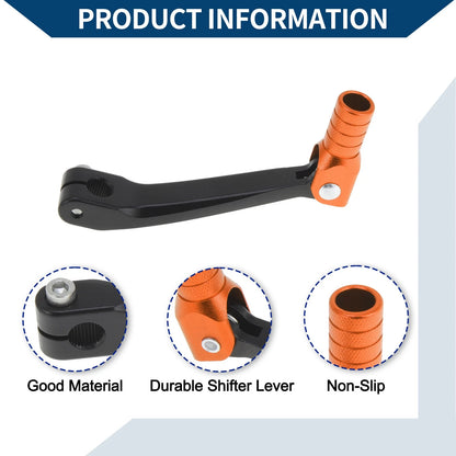 Folding Shifter Lever for Honda CRF150F (2003-2017) Black/Orange