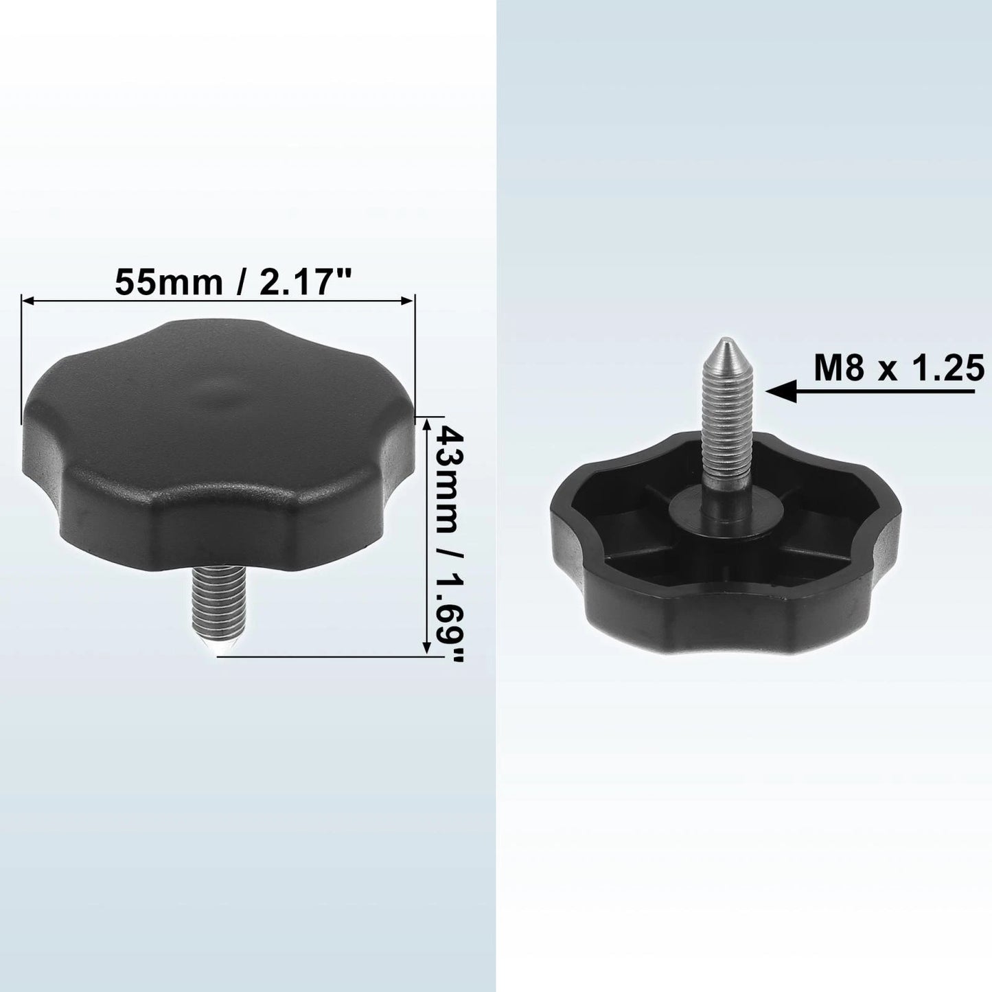 Soft Top Door Surround Knob for Jeep Wrangler JK (2007-2018) Black