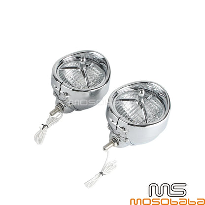 4.5" Front Brim Trim Cover Fog Lights for Harley Street Glide, Road King