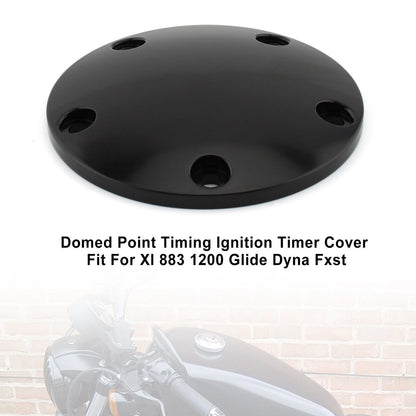 Curved Ignition Timing Cover Black for Harley Electra Glide, Dyna, Road King (2000-2023)