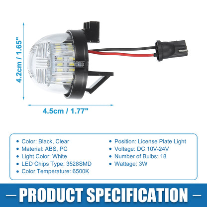 White 3528SMD LED License Plate Lights for Suzuki Grand Vitara (2006-2014)
