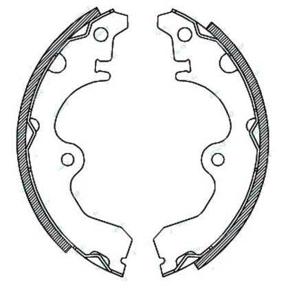 Rear Brake Shoes Lining Pads Set of 4 for Toyota Starlet EP91 (1996-1999)