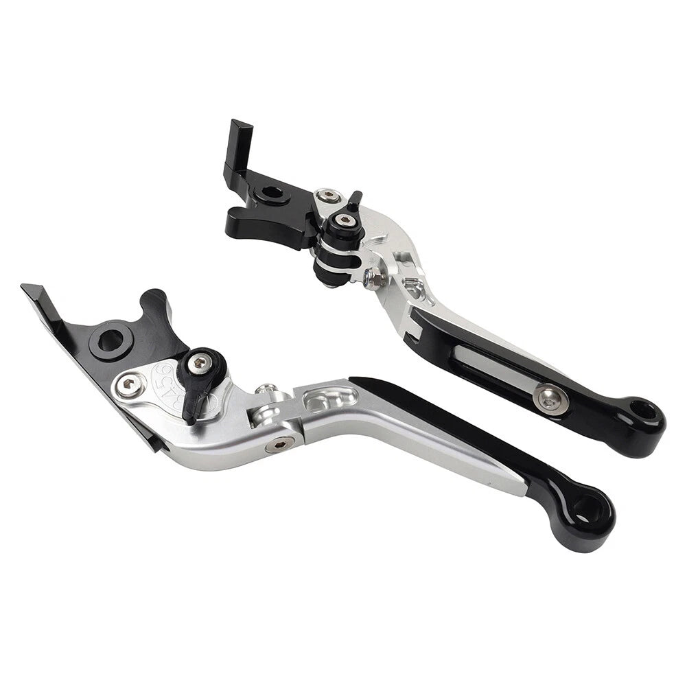 Silver Extendable Brake Clutch Levers for Suzuki GSXR600 GSXR750 GSXR1000 (06-10)