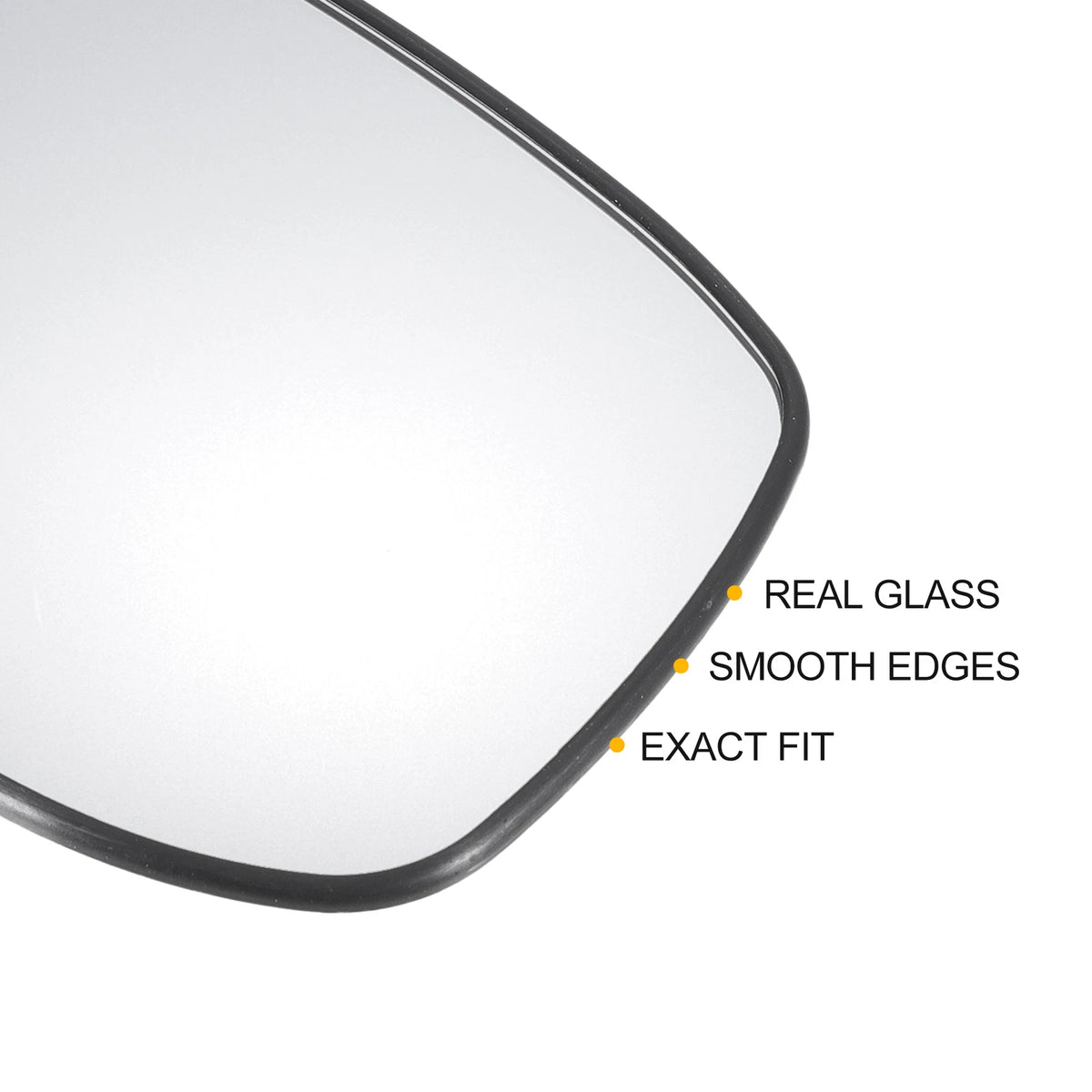 Left Right White Mirror Glass Pair Non-heated for Honda Jazz Fit (2002-2008)