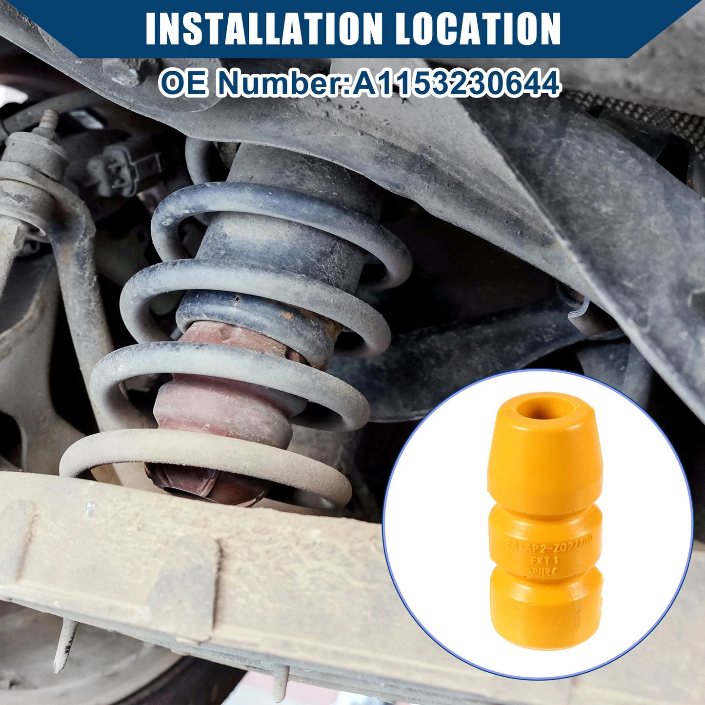 2 x Suspension Strut Bumper Stop for Mercedes-Benz 300