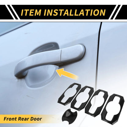 Carbon Fiber Door Handle Bowl Cap for Toyota Tundra (22–24)