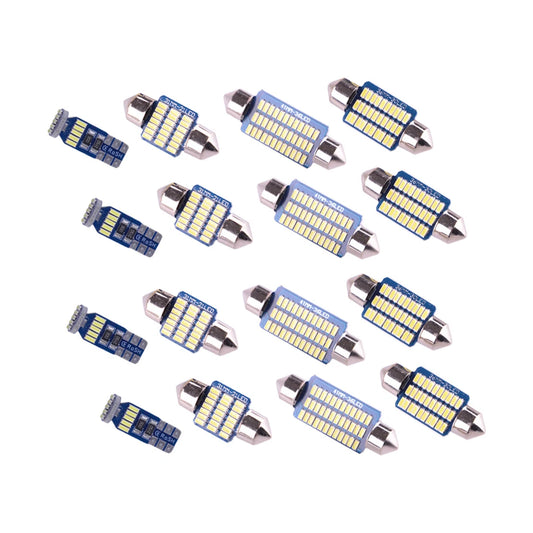 16 x White LED Interior Bulbs for Toyota Tundra (2007-2021)