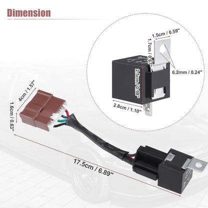 12V DC 40A Starter Relay Wiring Harness for Honda Civic (1992-2001)