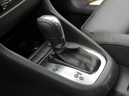 Gear Shift Button Leather Rootwood for VW Golf 6 (2008-2011)