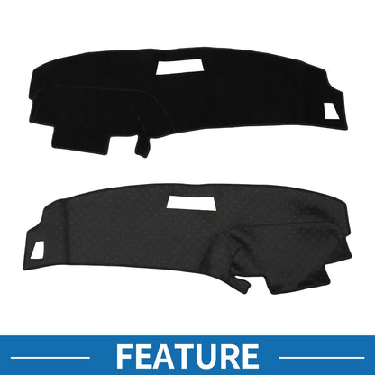 Dashboard Cover Mat for Ford Ranger 1989-1994 Sun Protector Black
