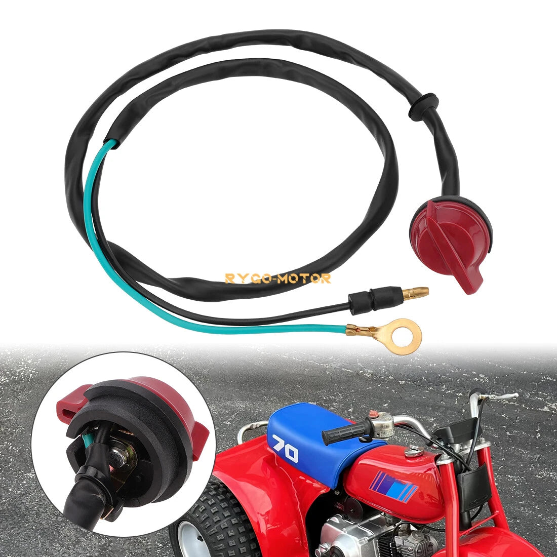 On Off Stop Kill Switch Assembly for Honda ATC70 (1978–1985)