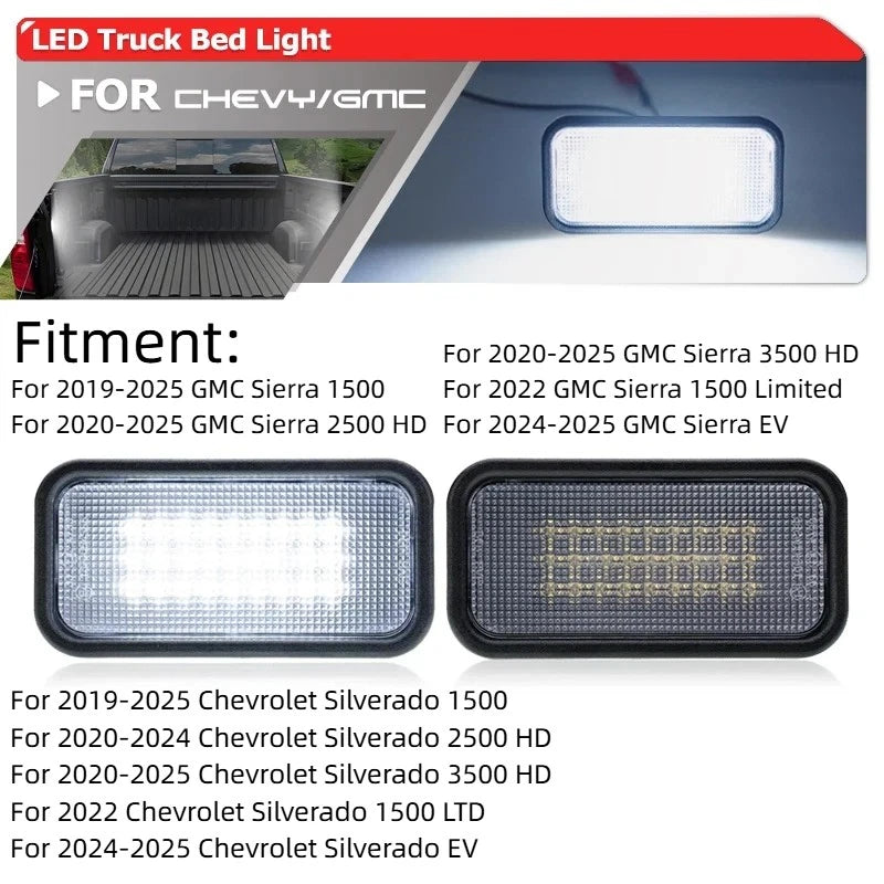 SMD Truck Cargo Bed Lights for GMC Sierra 1500/Silverado 1500 (2019–2025)