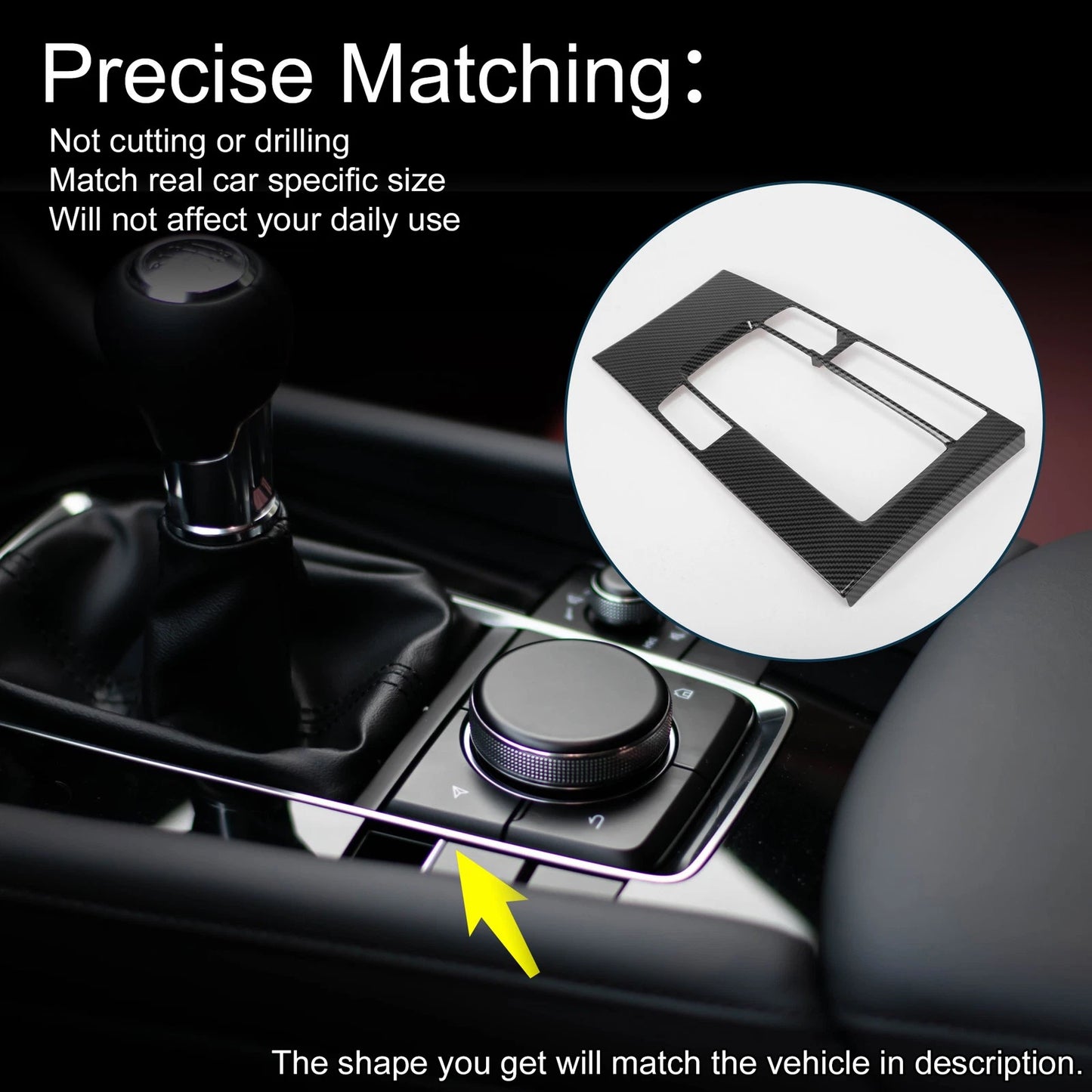 Gear Shift Knob Sticker for Mazda 3 (2020-2025)