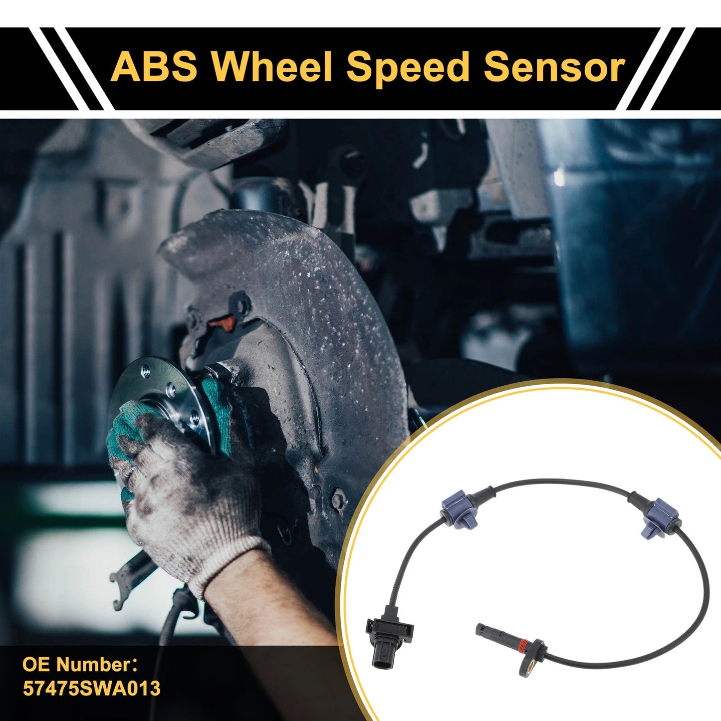 ABS Wheel Speed Sensor for Honda CR-V (2007-2008) Rear Left