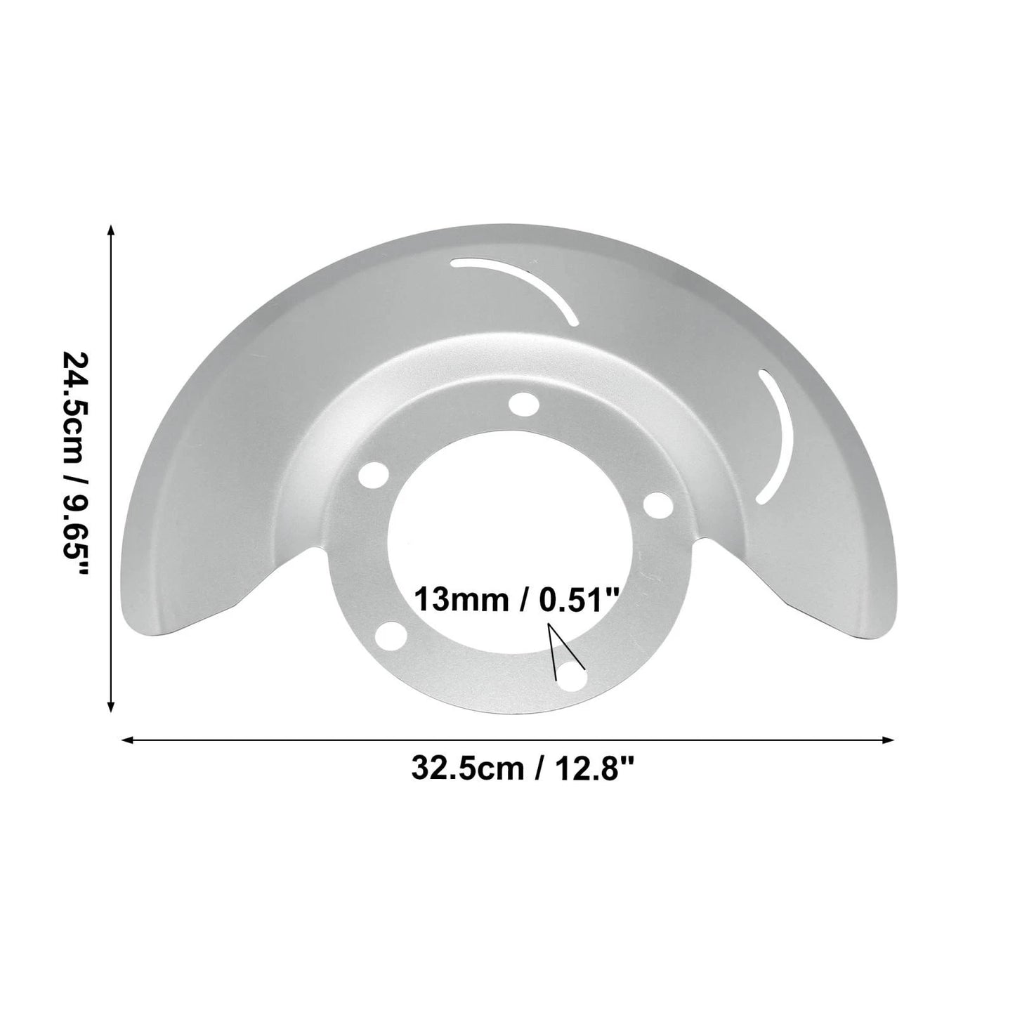 Front Disc Brake Dust Shields 2 x Silver Tone for Ford F-150 (1976-1979)