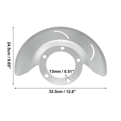 Front Disc Brake Dust Shields 2 x Silver Tone for Ford F-150 (1976-1979)