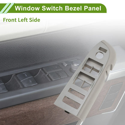 Front Left Side Window Switch Bezel Cover for Chevy Silverado