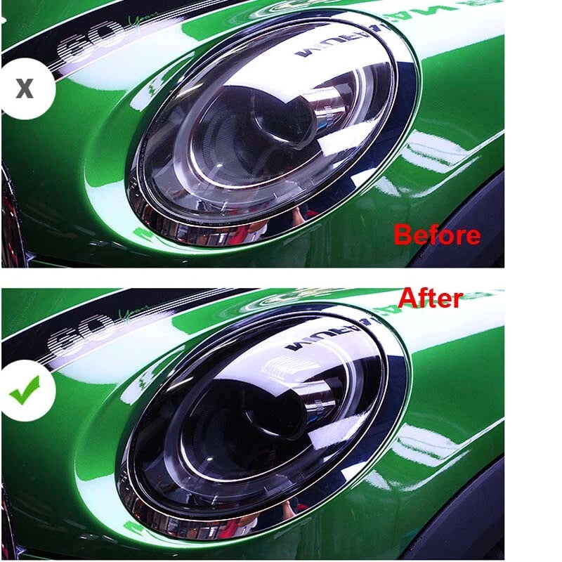 Smoke Black TPU Headlight Sticker Film Fit For Mini Cooper R60 Countryman 12-18
