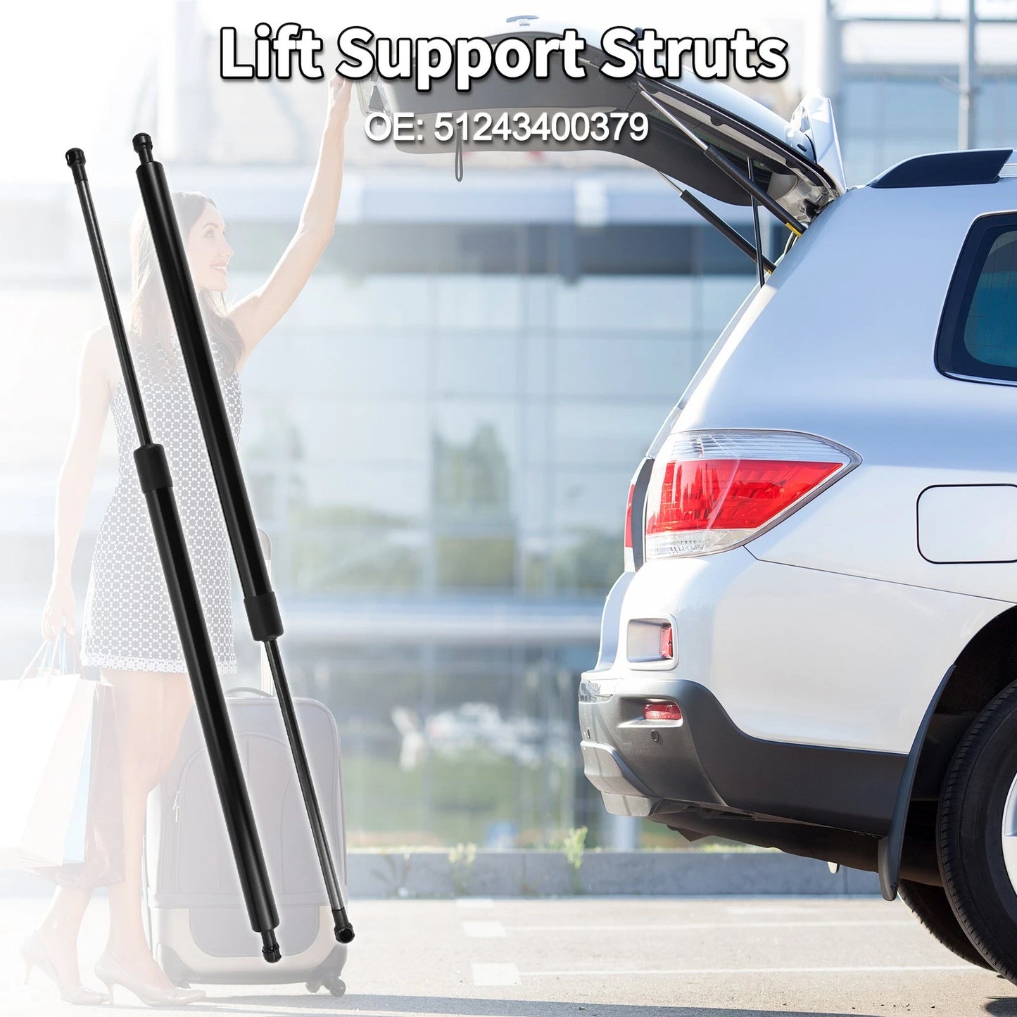 Rear Hatch Lift Supports for BMW E83 X3 SUV 2004-2010 (2 x Struts)