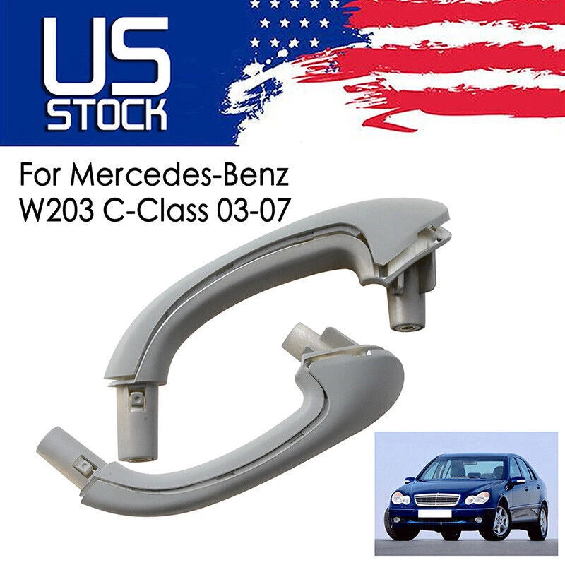 Grey Interior Door Pull Handles for Mercedes-Benz W203 C230 C240 C280 (2001-2007)