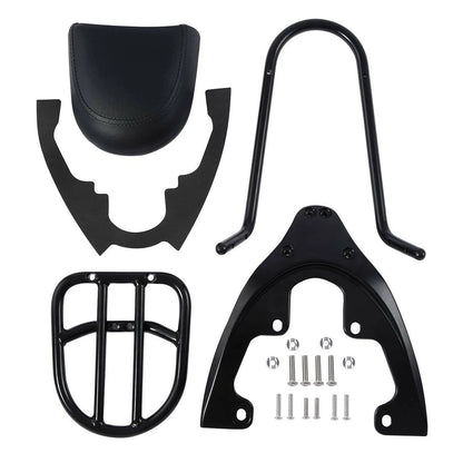 Black Sissy Bar Backrest Baseplate for Harley V-Rod Night Rod Special (07-11)
