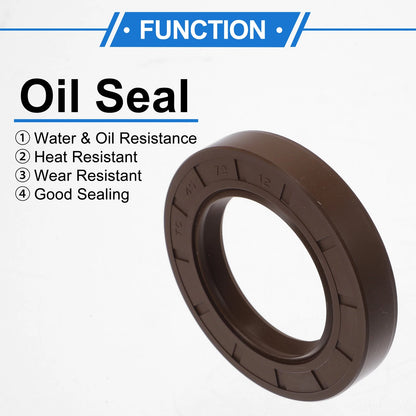 Oil Seal 2 x 45x72x12mm Rotary Shaft Seal FKM Rubber Brown