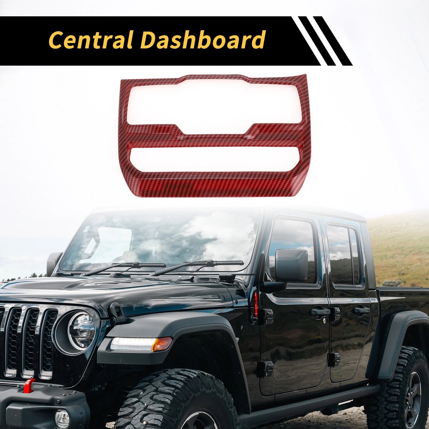 Dashboard Control Panel Cover for Jeep Wrangler (2011-2023)