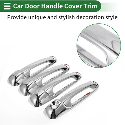 Door Handle Cover Trim for Dodge RAM 1500 (2002-2008) Silver Tone
