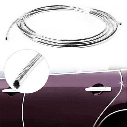 4M Car Door Edge Guard Scratch Protector Trim Cover Chrome for Make & Model