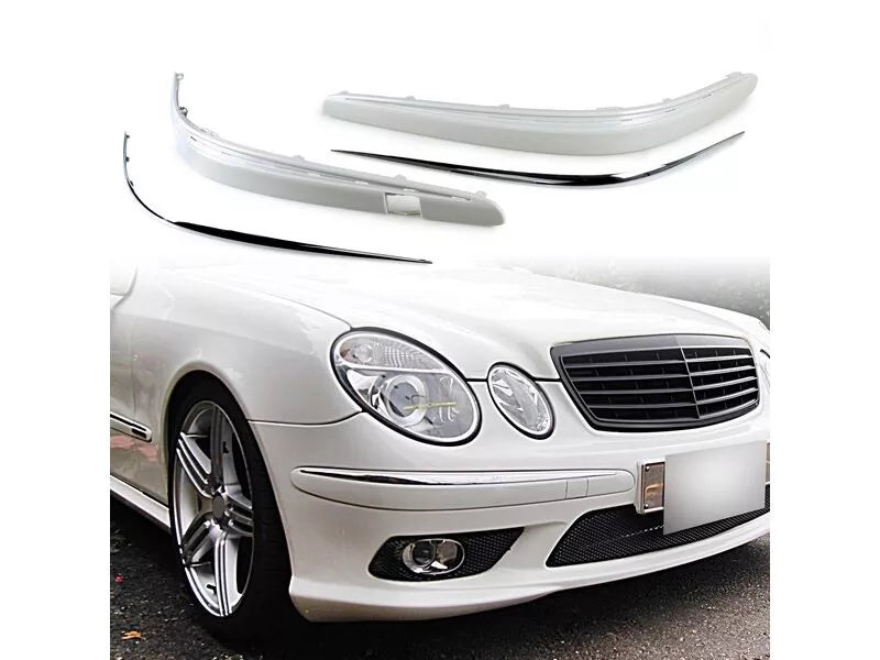 Bumper Molding Stripe + Chrome Trim for Mercedes Benz W211 (2003-2006)
