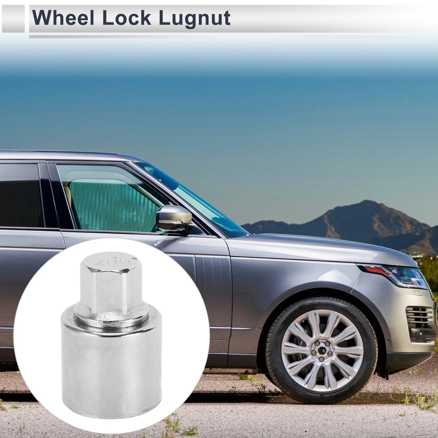 Wheel Lock Lugnut Antitheft Nut Removal Key for Land Rover (2003-2013)
